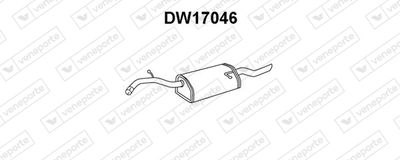 Глушитель выхлопных газов конечный VENEPORTE DW17046 для DAEWOO NUBIRA