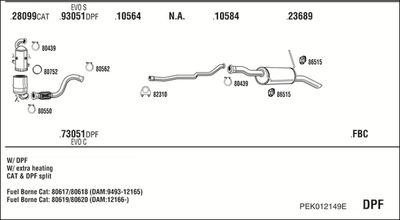 Układ wydechowy WALKER PEK012149E