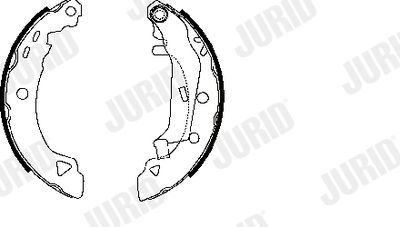 Комплект тормозных колодок JURID 361052J для LANCIA DELTA