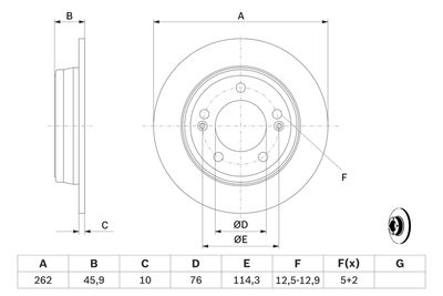 DISC FRANA BOSCH 0986479052 4