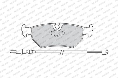 BREMSBELAGSATZ SCHEIBENBREMSE FERODO FDB1003 1