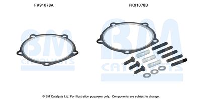 Монтажный комплект, катализатор BM CATALYSTS FK91078 для KIA MAGENTIS