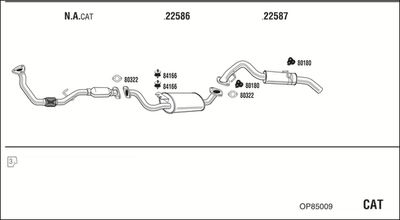 Układ wydechowy WALKER OP85009