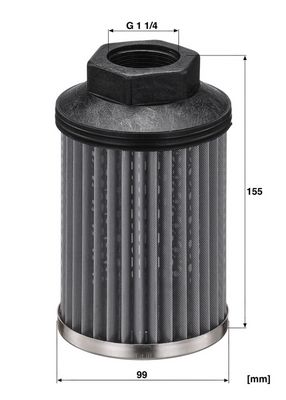 Hydraulisch filter (geschroefd)