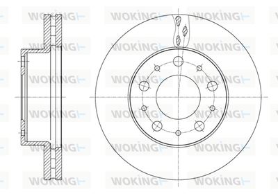 WOKING D61600.10 Тормозные диски для FIAT (Фиат Дукато)