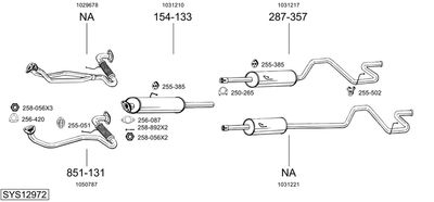 SISTEM DE ESAPAMENT BOSAL SYS12972