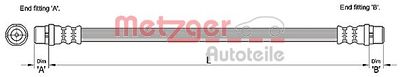 Тормозной шланг METZGER 4110254 для AUDI A6