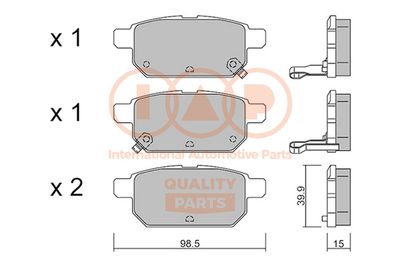Комплект тормозных колодок, дисковый тормоз IAP QUALITY PARTS 704-16102P для SUZUKI SWIFT