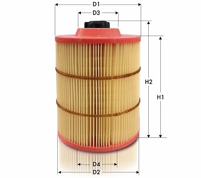 Воздушный фильтр TECNECO FILTERS AR16142/2 для FORD S-MAX