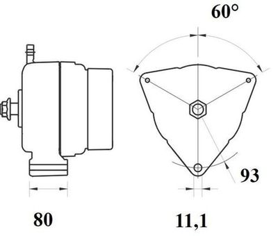 Alternátor MAHLE MG 807