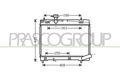RADIATOR RACIRE MOTOR PRASCO TY020R004