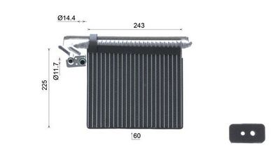 EVAPORATOR AER CONDITIONAT MAHLE AE204000S 18