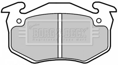 Zestaw klocków hamulcowych, hamulce tarczowe BORG & BECK BBP1018