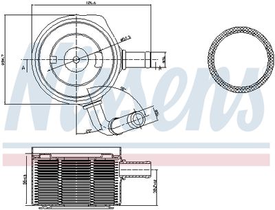 Oil Cooler, engine oil 90669