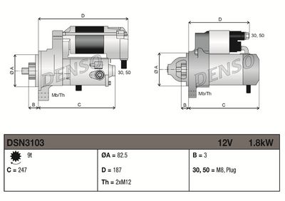 STARTER DENSO DSN3103 2