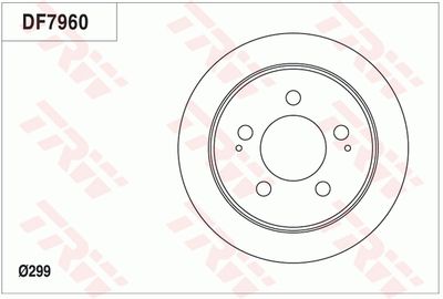 TRW DF7960 Тормозные диски  для SSANGYONG  (Сан-янг Родиус)