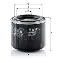 MANN-FILTER MW 810 Масляний фільтр для HONDA (Хонда)