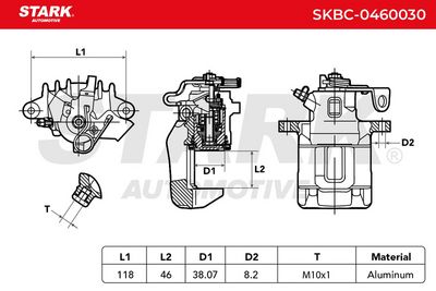 спирачен апарат STARK SKBC-0460030