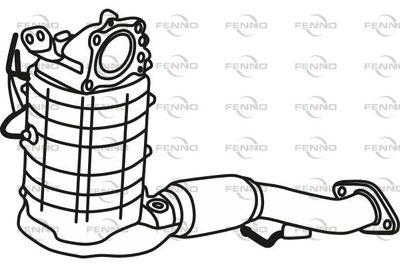 Filtr sadzy / filtr cząstek stałych, układ wydechowy FENNO SH022050XF