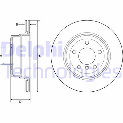 Bromsskiva DELPHI BG4695C