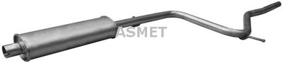 Средний глушитель выхлопных газов ASMET 16.017 для FIAT PALIO