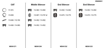 Układ wydechowy FA1 WN000631