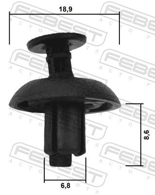 CLIPS ACOPERIRE DECORATIVA SI PROTECTIE FEBEST 88570088 1