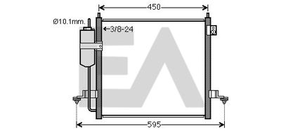 Конденсатор, кондиционер EACLIMA 30C51017 для MITSUBISHI L200