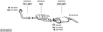 Układ wydechowy BOSAL SYS10573