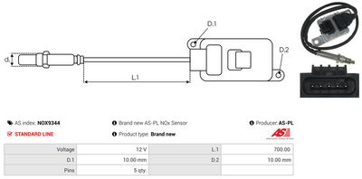 SENZOR NOX INJECTIE ADITIV AS-PL NOX9344 2