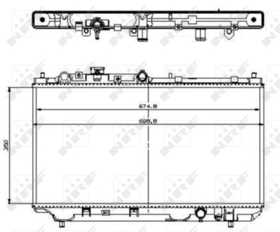 Радиатор, охлаждение двигателя WILMINK GROUP WG1721495 для MAZDA 323