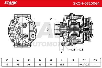 генератор STARK SKGN-0320064