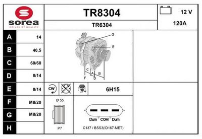 GENERATOR SNRA TR8304