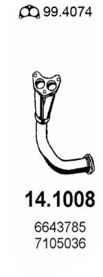 Rura wydechowa ASSO 14.1008