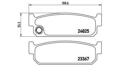BREMSBELAGSATZ SCHEIBENBREMSE MAGNETI MARELLI 363700456067
