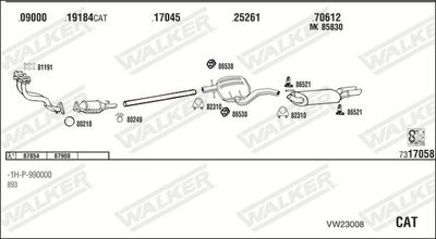 Изпускателна система WALKER VW23008