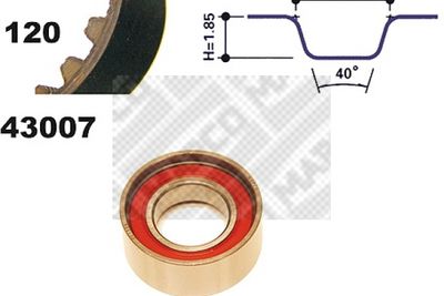 23007 MAPCO Комплект ремня ГРМ