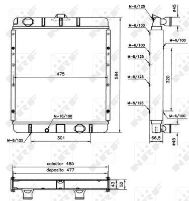 Radiator, racire motor NRF 52137