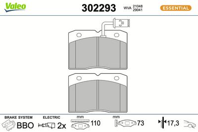 SET PLACUTE FRANA FRANA DISC VALEO 302293