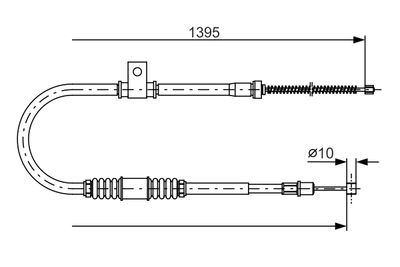 Cable Pull, parking brake 1 987 482 062