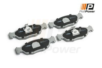 stabdžių trinkelių rinkinys, diskinis stabdys 1B1214 ProfiPower