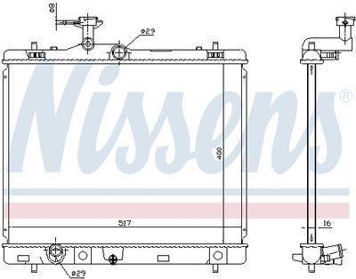 RADIATOR RACIRE MOTOR NISSENS 64257 4