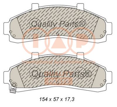 IAP QUALITY PARTS 704-11071 Тормозные колодки и сигнализаторы  для MAZDA B-SERIE (UN) 2.5 D 4WD