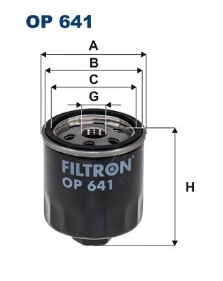 Масляный фильтр FILTRON OP 641 для SKODA ROOMSTER