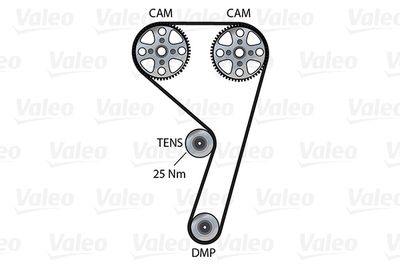 WASSERPUMPE + ZAHNRIEMENSATZ VALEO 614617 1