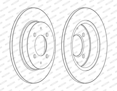 BREMSSCHEIBE FERODO DDF1622C 1