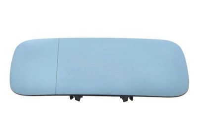 Zijspiegel glas Links (asferisch, met verwarming, blauw) past: ALFA ROMEO 145 07.94-12.98