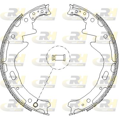 Комплект тормозных колодок ROADHOUSE 4357.00 для NISSAN PICK UP