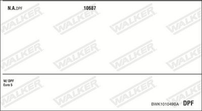 ABGASANLAGE WALKER BWK101049BA