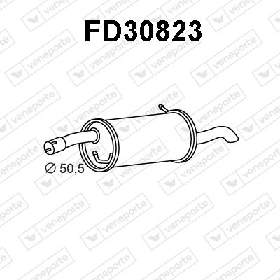 Глушитель выхлопных газов конечный VENEPORTE FD30823 для FORD FUSION